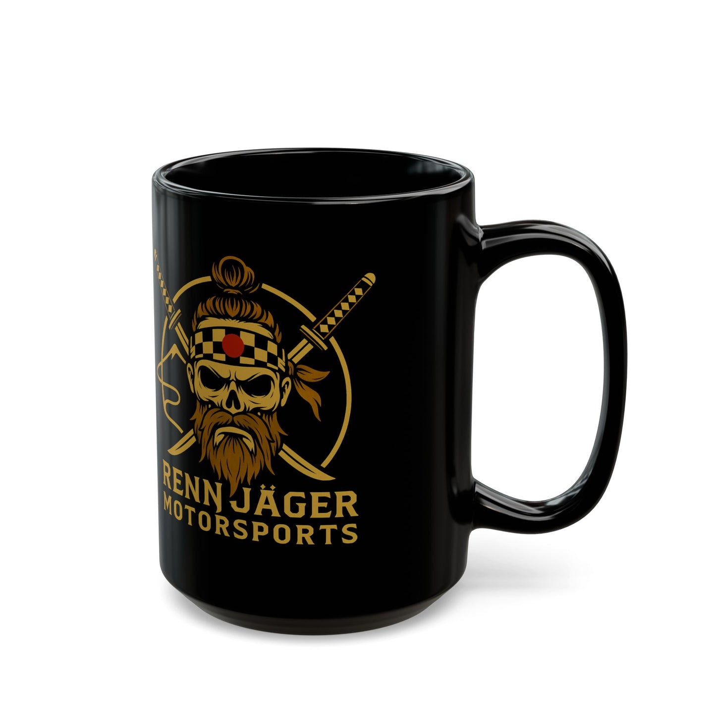 The Rennjäger Samauri Black Mug (11oz, 15oz)