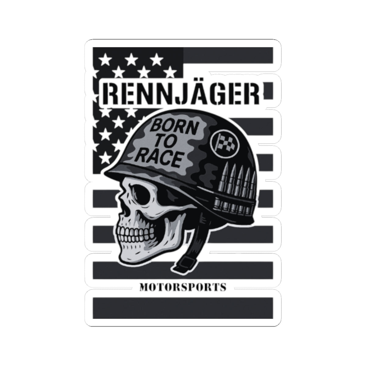 Rennjäger Born to Race Sticker