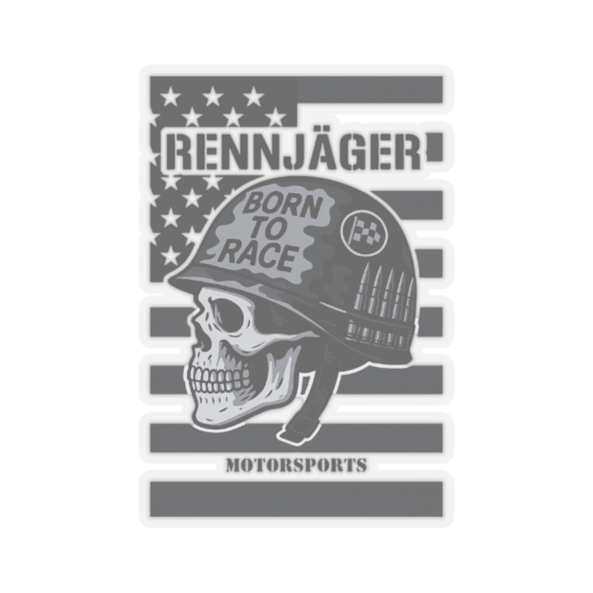 Rennjäger Born to Race Sticker