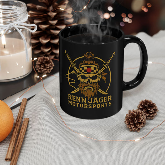 The Rennjäger Samauri Black Mug (11oz, 15oz)