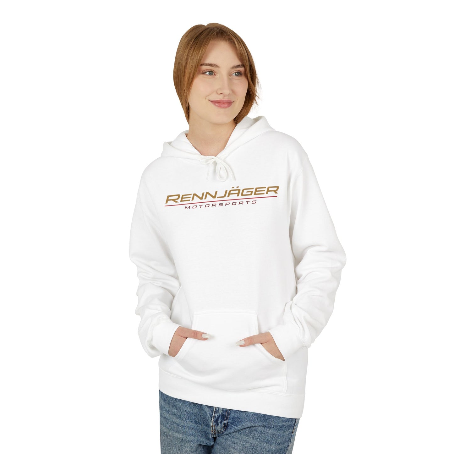 Rennjäger Motorsports design Midweight Softstyle Fleece Hoodie