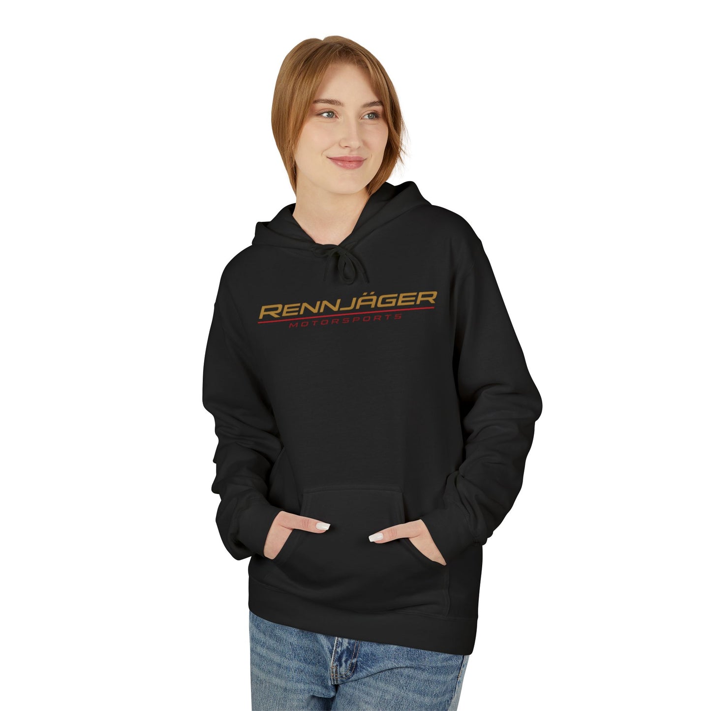 Rennjäger Motorsports design Midweight Softstyle Fleece Hoodie